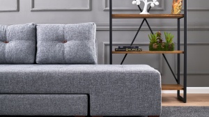 Canapea Extensibila Manama Corner Sofa Bed Left - Grey - Img 3