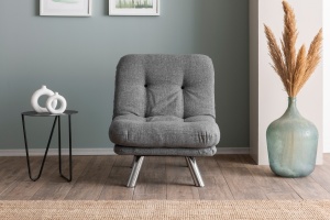 Canapea Extensibila Misa Small Solo - Light Grey - Img 2