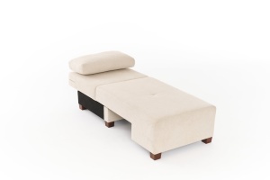 Canapea Extensibila Perenna Chenille Right - Cream - Img 4