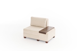 Canapea Extensibila Perenna Chenille Right - Cream - Img 6