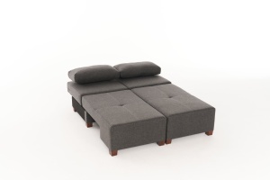 Canapea Extensibila Perenna Linen - Anthracite - Img 8
