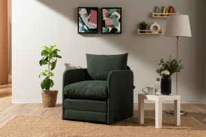 Canapea Extensibila Saga Single - Green - Img 2