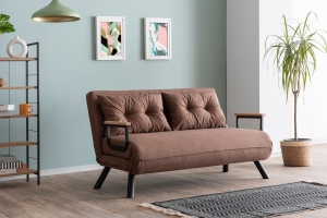Canapea Extensibila Sando 2-Locuri - Light Brown - Img 2