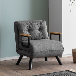 Canapea Extensibila Sando Single - Light Grey - Img 6