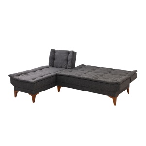 Canapea Extensibila Santo Left - Anthracite - Img 5