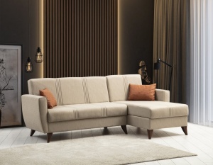 Canapea Extensibila Zaden - Beige - Img 1