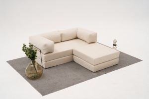 Canapea pe colț Comfort Mini - Cream - Img 1