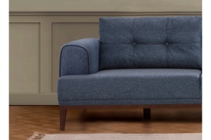 Canapea pe colț Vina Corner - Dark Blue Walnut - Img 3
