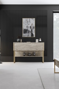 Comoda Luxe - Travertine, Gold - Img 3