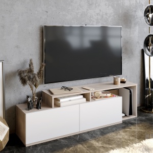 Comoda TV Nexera - Cordoba, White - Img 1