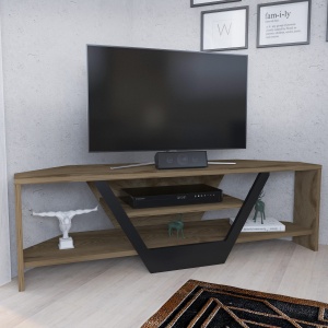 Comoda TV Sares - Oud Oak, Black - Img 2