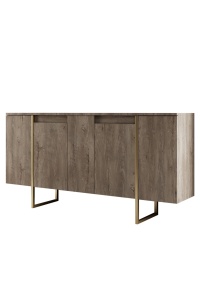 Consolă Luxe - Walnut, Gold - Img 7