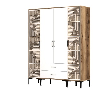Dulap Kumsal PTP - Walnut, White - Img 5