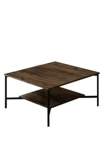 Masuta de cafea Black Line - Walnut, Black - Img 3