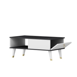 Masuta de cafea Delux - Black, White - Img 4