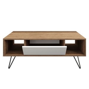 Masuta de cafea Mistico - Walnut, White - Img 4