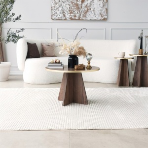 Masuta de cafea Mushroom - Gold, Walnut v2 - Img 3