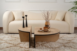 Masuta de cafea Orion - Honey Oak, Black - Img 3