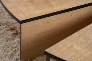 Masuta de cafea Orion - Honey Oak, Black - Img 7