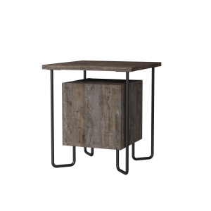 Noptiera Acres Nightstand - Dark Coffee - Img 3