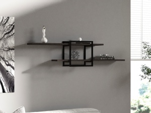 Raft perete Mone - Anthracite, Black - Img 1
