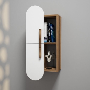 Raft perete Rose - Walnut, White - Img 1
