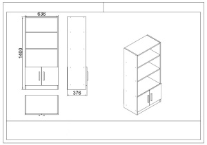 Set mobilier birou Vo19-Ba - Img 5