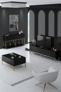 Set mobilier Lord - Black, Gold - Img 1