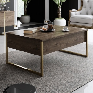 Set mobilier Luxe Set - Walnut, Gold - Img 4