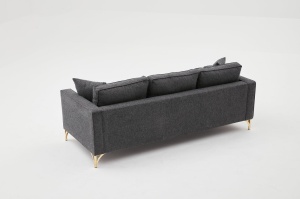 Canapea Berlin - Anthracite, Gold - Img 8