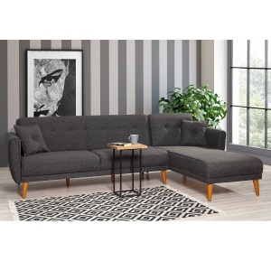 Canapea Extensibila Aria Corner - Anthracite - Img 2