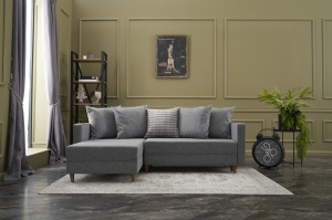 Canapea Extensibila Aydam Left - Grey - Img 1