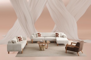 Canapea Extensibila Lyke Right - Cream - Img 4