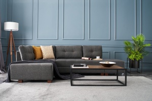 Canapea Extensibila Manama Corner Sofa Bed Left - Anthracite - Img 1