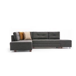 Canapea Extensibila Manama Corner Sofa Bed Left - Anthracite - Img 8