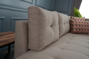 Canapea Extensibila Manama Corner Sofa Bed Right - Cream - Img 4