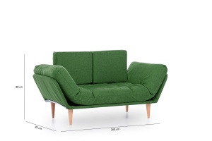 Canapea Extensibila Nina Daybed - Green GR106 - Img 8