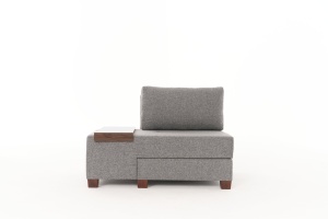 Canapea Extensibila Perenna Linen Left - Grey - Img 4