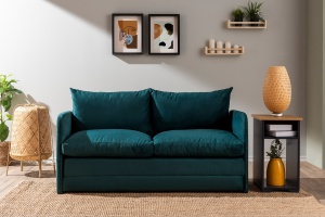 Canapea Extensibila Saga XL 2-Locuri - Petrol Green - Img 1