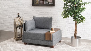 Canapea Fly Armchair Left - Grey - Img 3