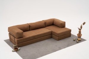 Canapea pe colț Comfort - Brown - Img 2