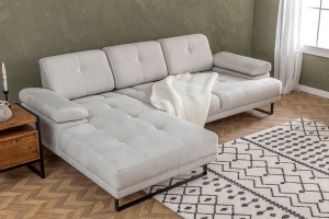 Canapea pe colț Mustang Small Left - Beige - Img 3