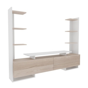 Comoda TV Ava - White, Oak - Img 4