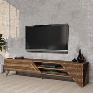 Comoda TV Beril 2 - Walnut - Img 1