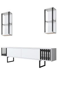 Comoda TV Chrome Line - White, Black - Img 6