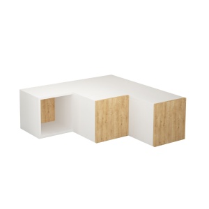 Comoda TV Compact - White, Oak - Img 3
