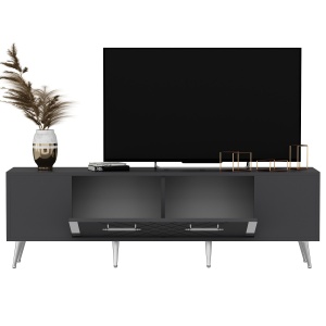 Comoda TV Detas - Anthracite, Silver - Img 5