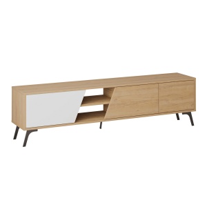 Comoda TV Fiona - Oak, White - Img 5