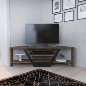 Comoda TV Sares - Oud Oak, Black - Img 1
