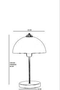 Lungo Eskitme Ufo Başlıklı Masa Lambası - Img 4
